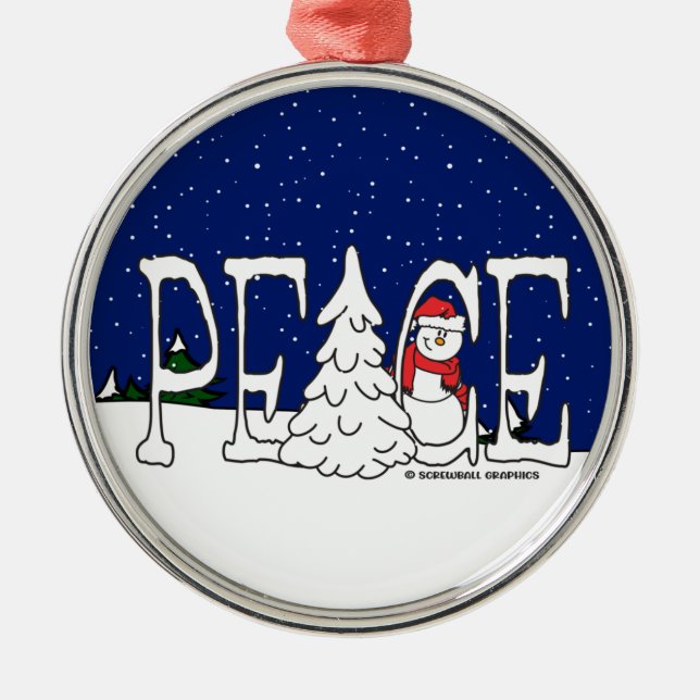 Ornement En Métal Paix (Devant)