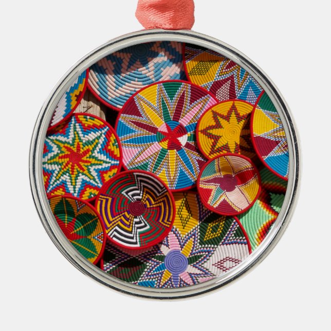 Ornement En Métal Paniers éthiopiens traditionnels (Devant)