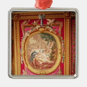 Ornement En Métal Panneau de tapisserie dépeignant le cupidon et la