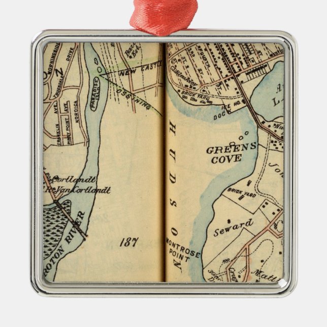 Ornement En Métal Parc de Harmon, New York (Devant)