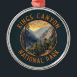 Ornement En Métal Parc national de Kings Canyon Cercle en détresse r<br><div class="desc">Kings Canyon dessin vectoriel. Le parc est connu pour ses énormes séquoias,  notamment le géant General Grant Tree à Grant Grove.</div>