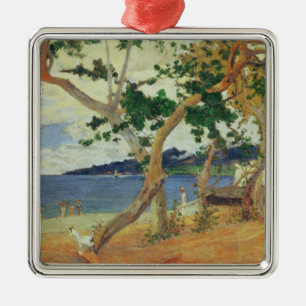 Ornement En Métal Paul Gauguin par le bord de la mer, la