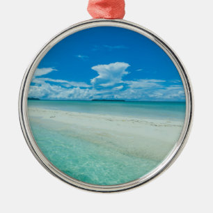 Ornement En Métal Paysage marin tropical bleu, Palaos