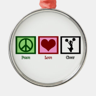 Ornement En Métal Peace Love
