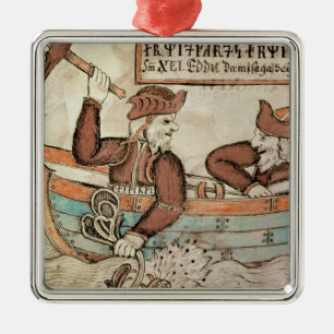 Ornement En Métal Pêche de Thor pour le serpent de Midgard
