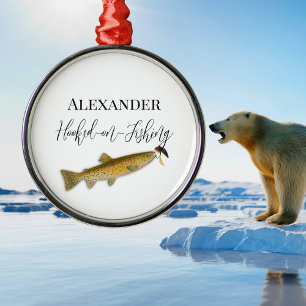 Ornement En Métal Pêcheurs Casquette de pêche à la mouche