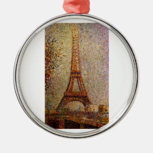 Ornement En Métal Peinture de Georges Seurat : La Tour Eiffel (1889)