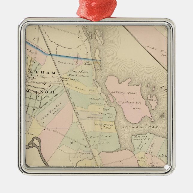 Ornement En Métal Pelham, manoir de Pelham, New York (Devant)