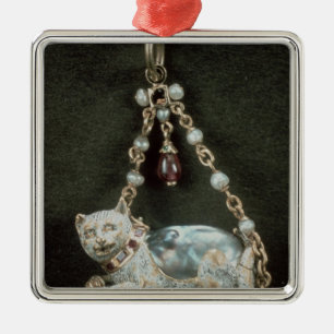 Ornement En Métal Pendentif de chat de la Renaissance