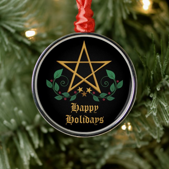 Ornement En Métal Pentacle (Arbre)