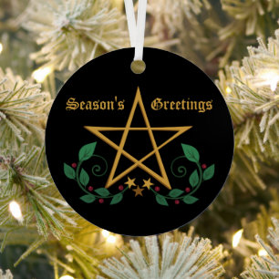 Ornement En Métal Pentacle Witchy Ornament