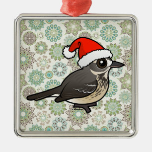 Ornement En Métal Père Noël American Pipit