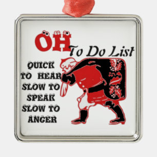 Ornement En Métal Père Noël de la collection Liste des tâches.