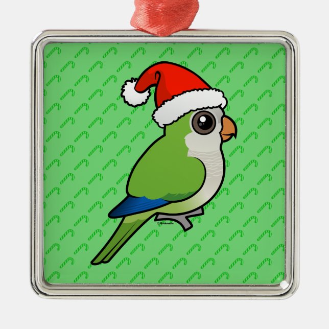 Ornement En Métal Perruche de moine de Noël (Devant)