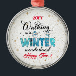 Ornement En Métal Personnaliser Winter Wonderland<br><div class="desc">Winter Wonderland Personnaliser Métal Ornement - Produit Customisé - (Tapez BOKI412 dans la recherche du site (navigateur) pour voir l'offre de toutes mes créations. Merci . ) - Voir mes autres produits et collections,  choisissez un cadeau pour vous et vos proches. Merci d'avoir acheté dans mon magasin. Reviens. :)</div>