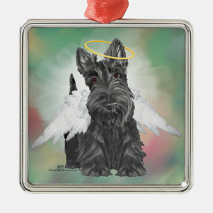 Ornement En Métal Petit ange Scottie