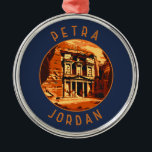 Ornement En Métal Petra Jordan cercle retro désorganisé<br><div class="desc">OEuvre vectorielle Petra. Petra est un site archéologique célèbre dans le désert du sud-ouest de la Jordanie. Datant d'environ 300 av. J.-C.,  c'était la capitale du royaume nabatéen.</div>