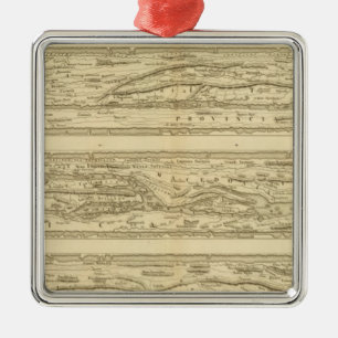 Ornement En Métal Peutinger de la carte dite théodosienne de table