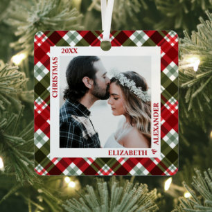 Ornement En Métal Photo apposée à Noël