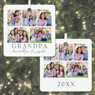 Ornement En Métal Photo de Grand-Père Noël