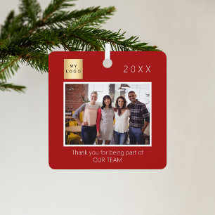 Ornement En Métal Photo du logo de l'entreprise commerciale merci ro