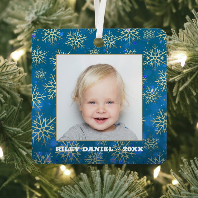 Ornement En Métal Photo d'un flacon à neige (Insitu)