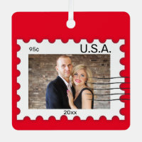 Photographie modifiable Postage Timbre en métal or