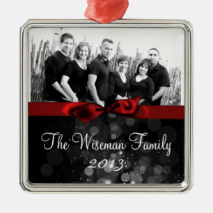 Ornement En Métal Photographie personnalisée de Noël