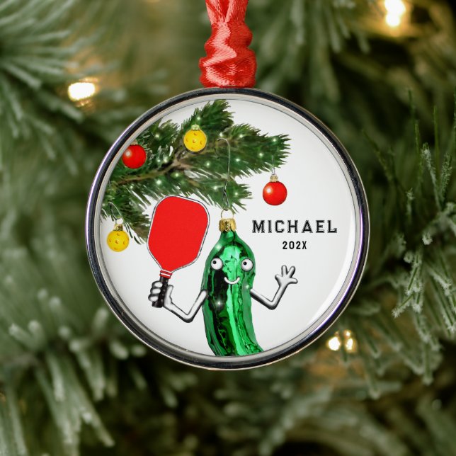 Ornement En Métal Pickleball 2024 Collectible (Arbre)