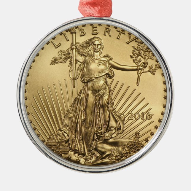 Ornement En Métal Pièce Gold Eagle (Devant)