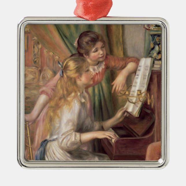 Ornement En Métal Pierre A Renoir | Jeunes filles au piano (Devant)
