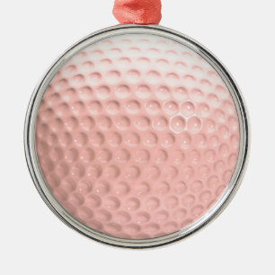 Ornement En Métal Pink Golf Ball Sport