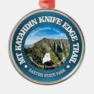 Ornement En Métal Piste de Knife Edge (Katahdin)
