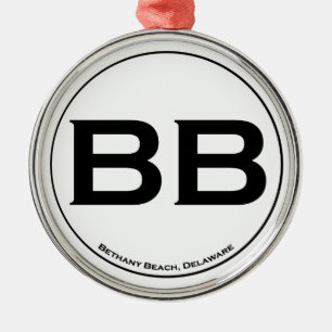 Ornement En Métal Plage de Bethany