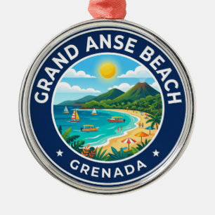 Ornement En Métal Plage de Grand Anse Grenade