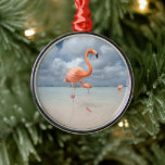 Ornement En Métal Plages tropicales | Flamants roses Beach, Aruba<br><div class="desc">Cette photo Getty Images extraordinaire présente des flamants roses sur Flamants roses Beach,  une île privée d'Aruba.</div>
