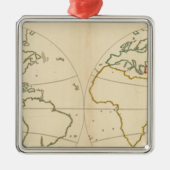 Ornement En Métal Plan mondial (Devant)