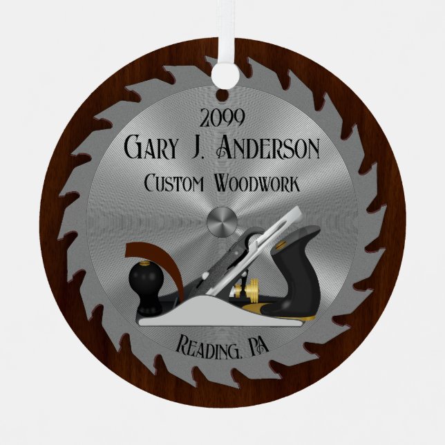 Ornement En Métal Planeur lame scie sur mesure (Recto)