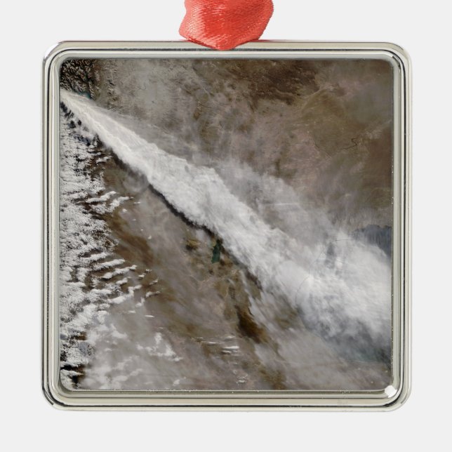 Ornement En Métal Plume de l'éruption du volcan Chaiten, Chili (Devant)