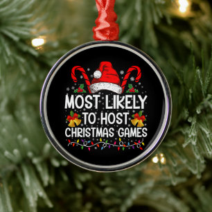 Ornement En Métal Plus susceptible d'organiser des jeux de Noël en f