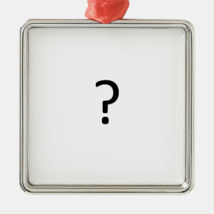 Ornement En Métal Point d'interrogation