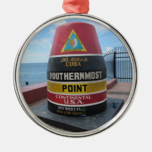 Ornement En Métal Point le plus au sud, bouée Key West