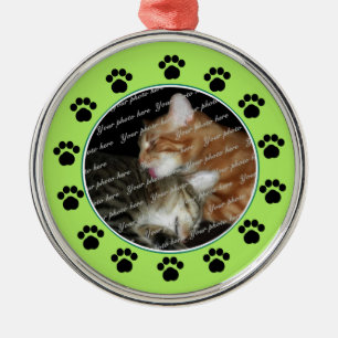 Ornement En Métal Pois de compagnie/ Vert
