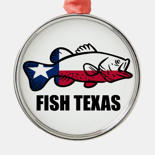 Ornement En Métal Poisson Texas (Devant)