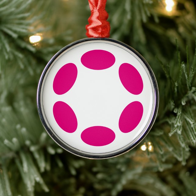 Ornement En Métal Polkadot (Arbre)
