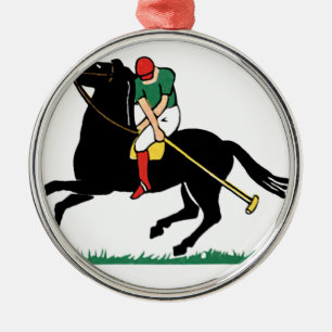 Ornement En Métal Polo de cheval de Deco