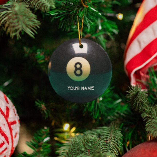 Ornement En Métal Pool Billard Huit Bal Personnalisé (Créateur téléchargé)
