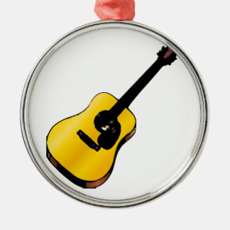 Ornement En Métal Pop Art Guitare