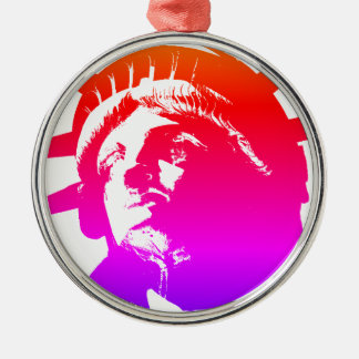 Ornement En Métal Pop Art Lady Liberty
