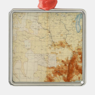 Ornement En Métal Population colorée par 10 1890